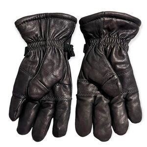 Hawkeye Unisex Black Leather Gloves Intermediate cold/wet Size S